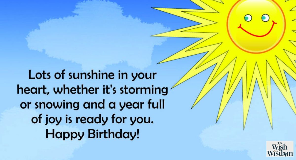 Birthday Wishes for Sunshine