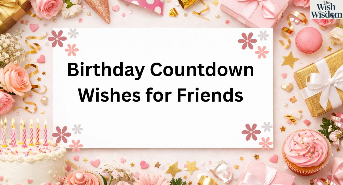 Birthday Countdown Wishes for Friends