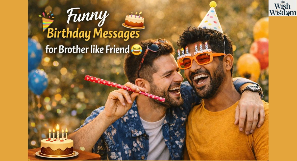 Funny Birthday Messages for Brother like Friend