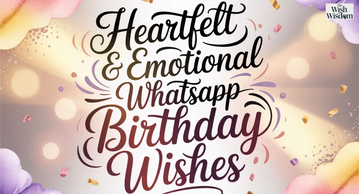 Heartfelt & Emotional WhatsApp Birthday Wishes