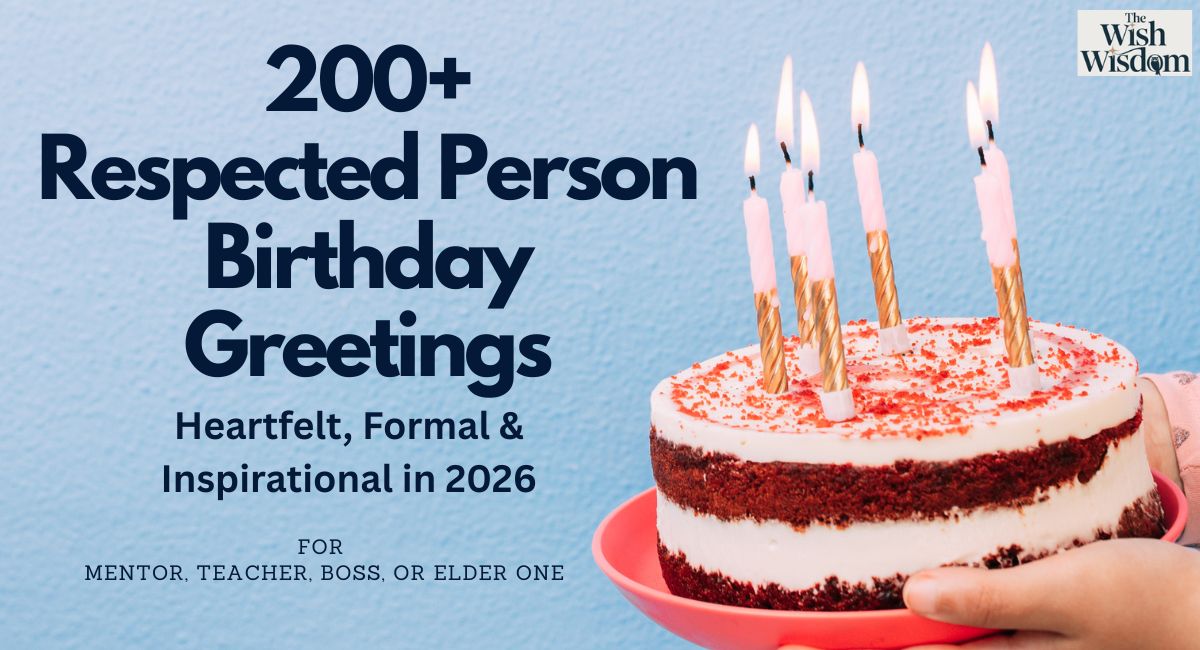Respected Person Birthday Greetings