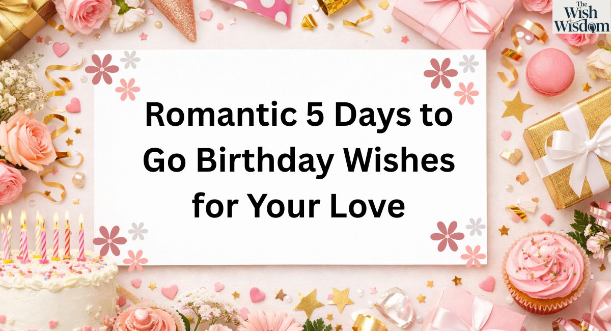 Romantic 5 Days to Go Birthday Wishes for Your Love