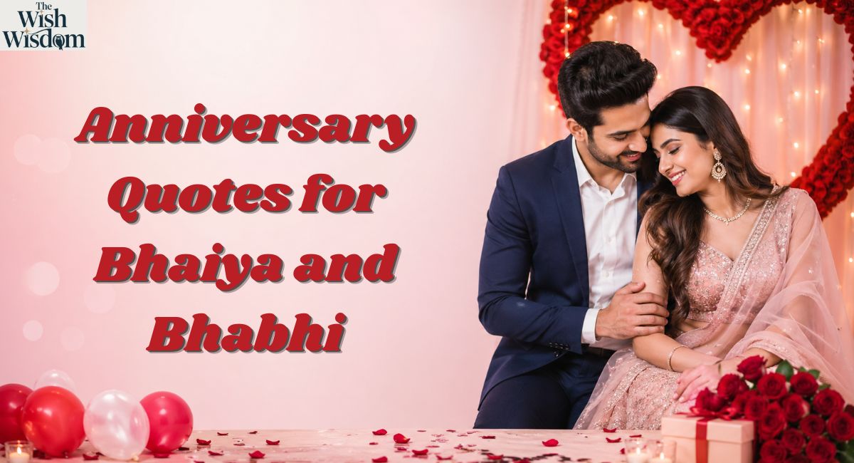 Anniversary Quotes for Bhaiya and Bhabhi