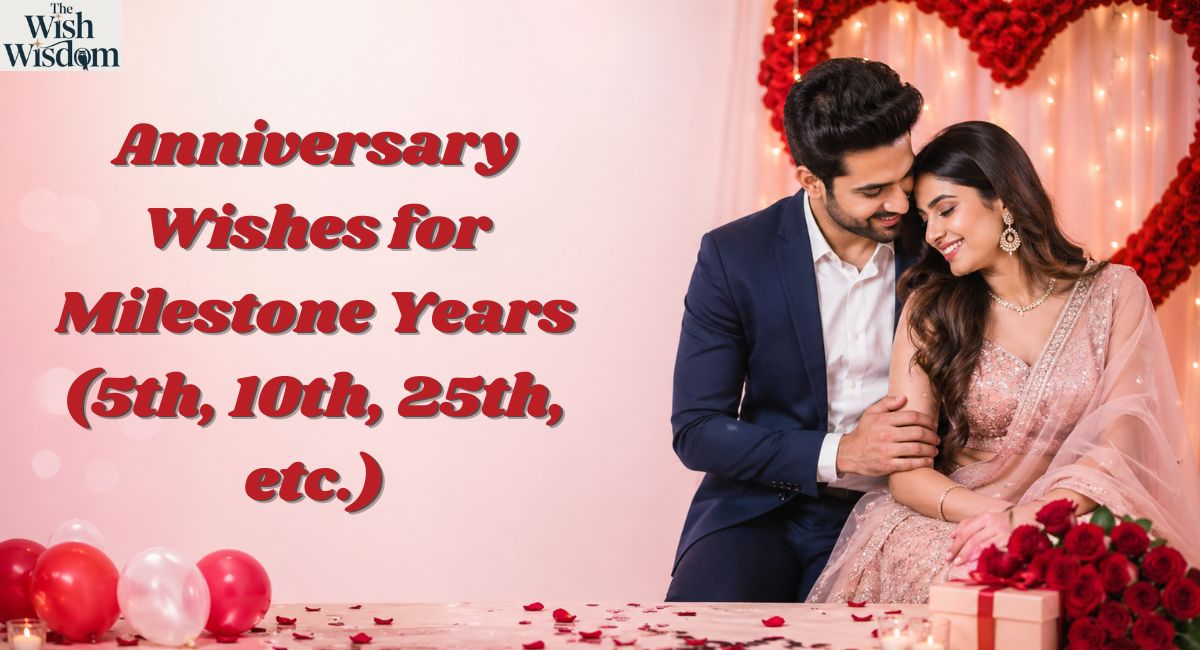 Anniversary Wishes for Milestone Years