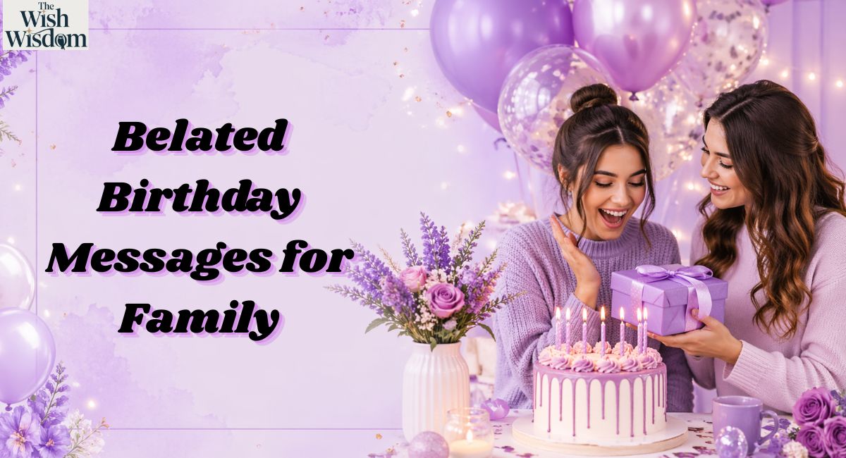 Belated Birthday Messages for Family