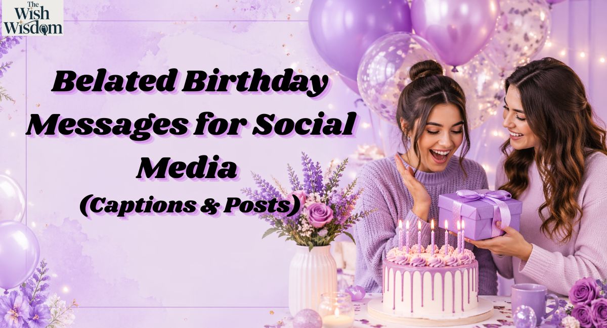Belated Birthday Messages for Social Media