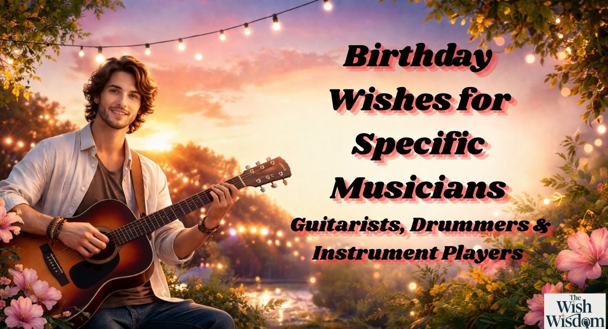 Birthday Wishes for Specific Musicians: Guitarists, Drummers & Instrument Players