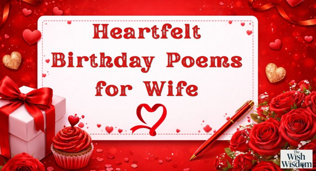 Heartfelt Birthday Poems for Wife