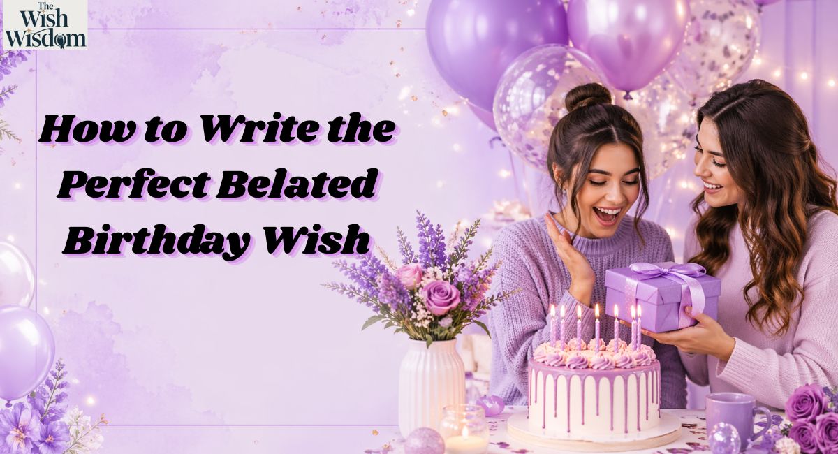 How to Write the Perfect Belated Birthday Wish