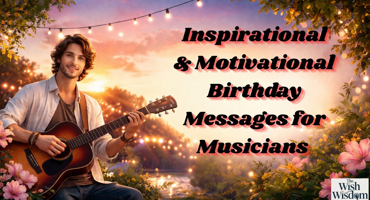Inspirational & Motivational Birthday Messages for Musicians