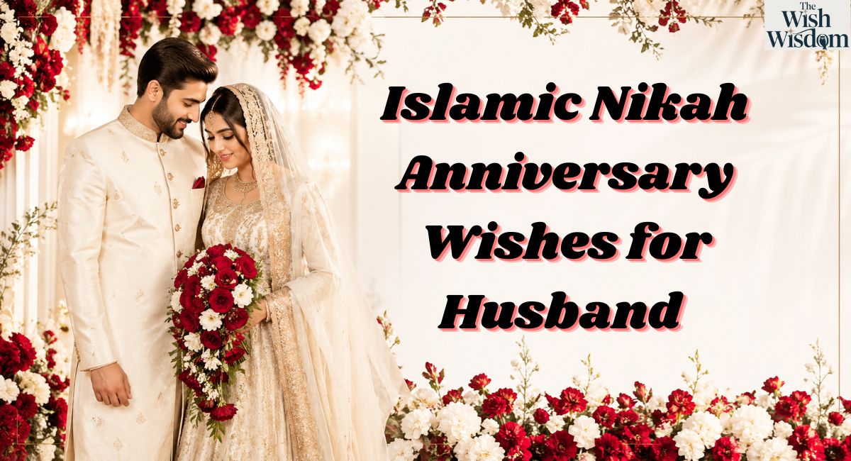Islamic Nikah Anniversary Wishes for Husband 
