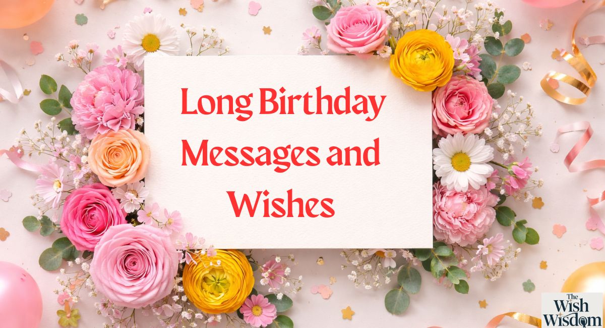 Long Birthday Messages and Wishes