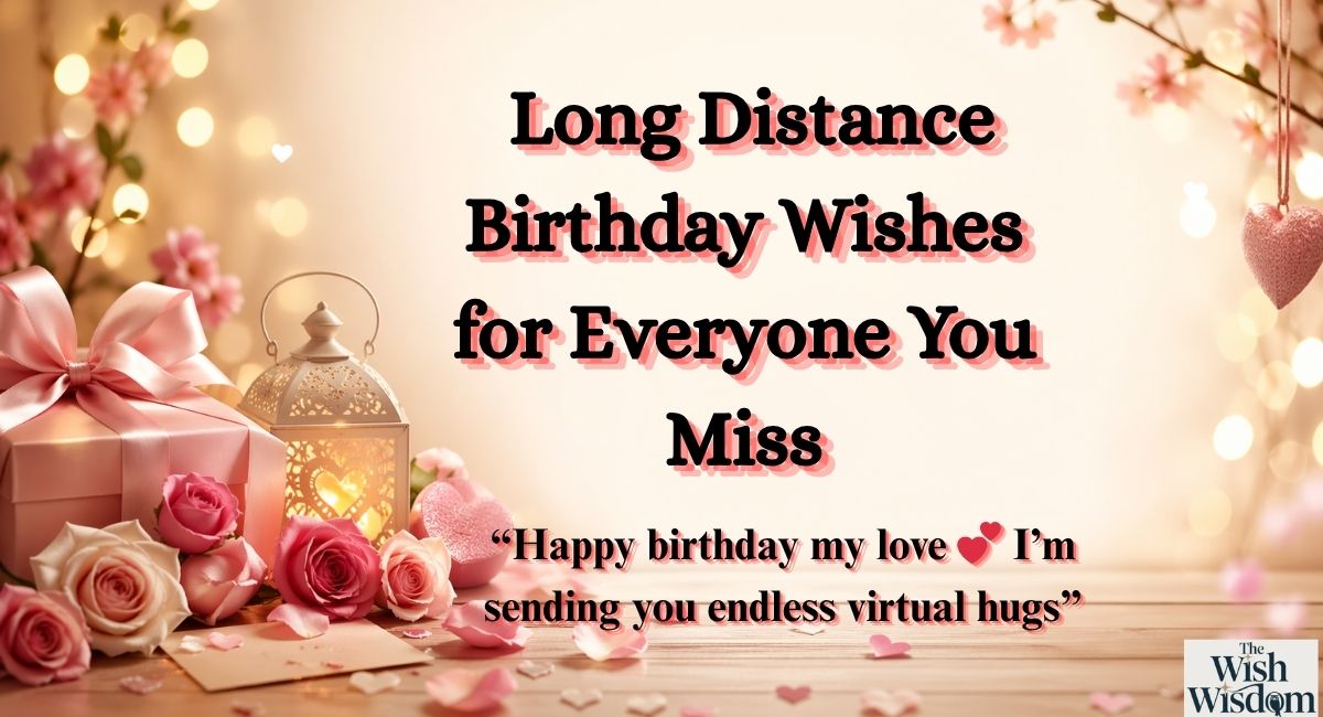 Long Distance Birthday Wishes