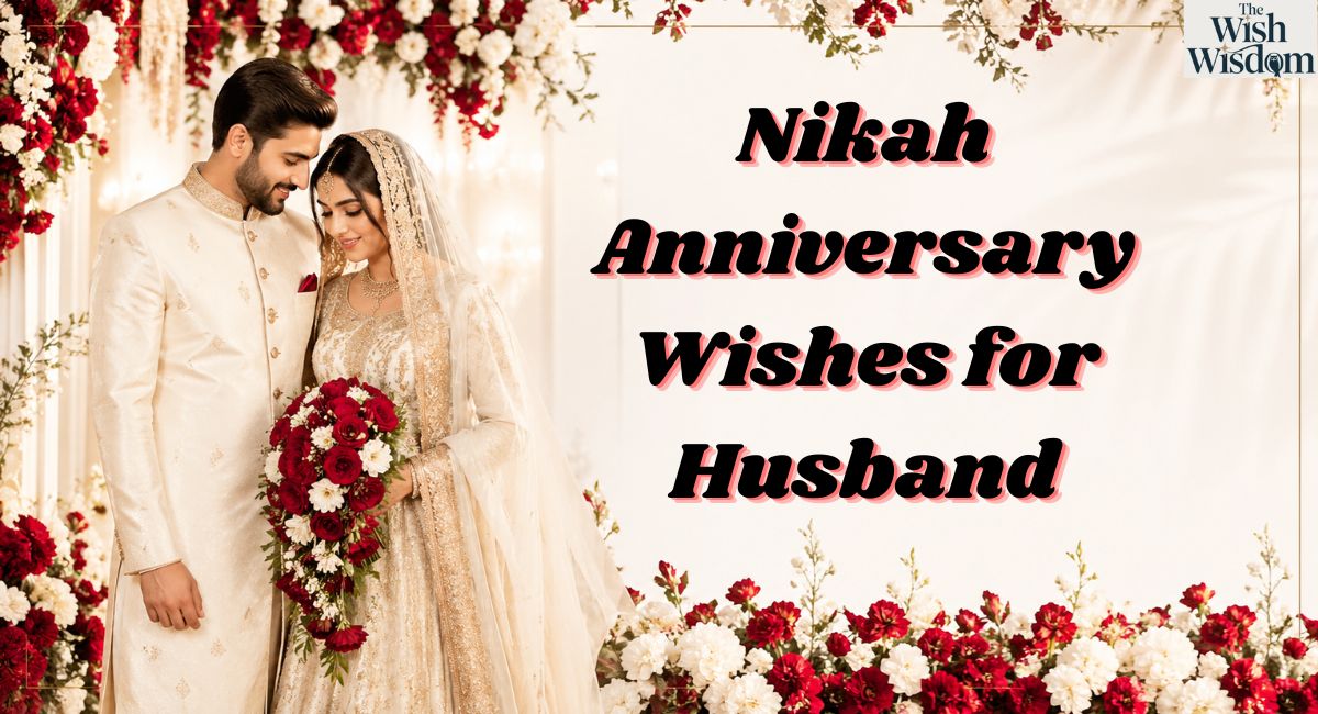 Nikah Anniversary Wishes for Husband