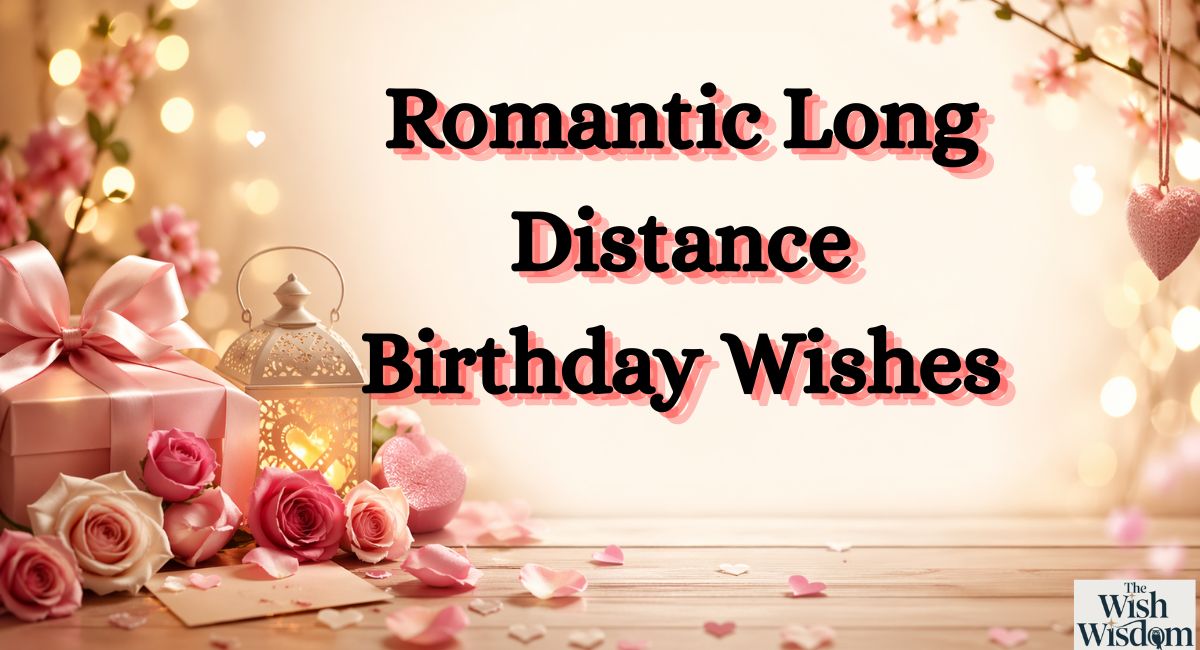 Romantic Long Distance Birthday Wishes
