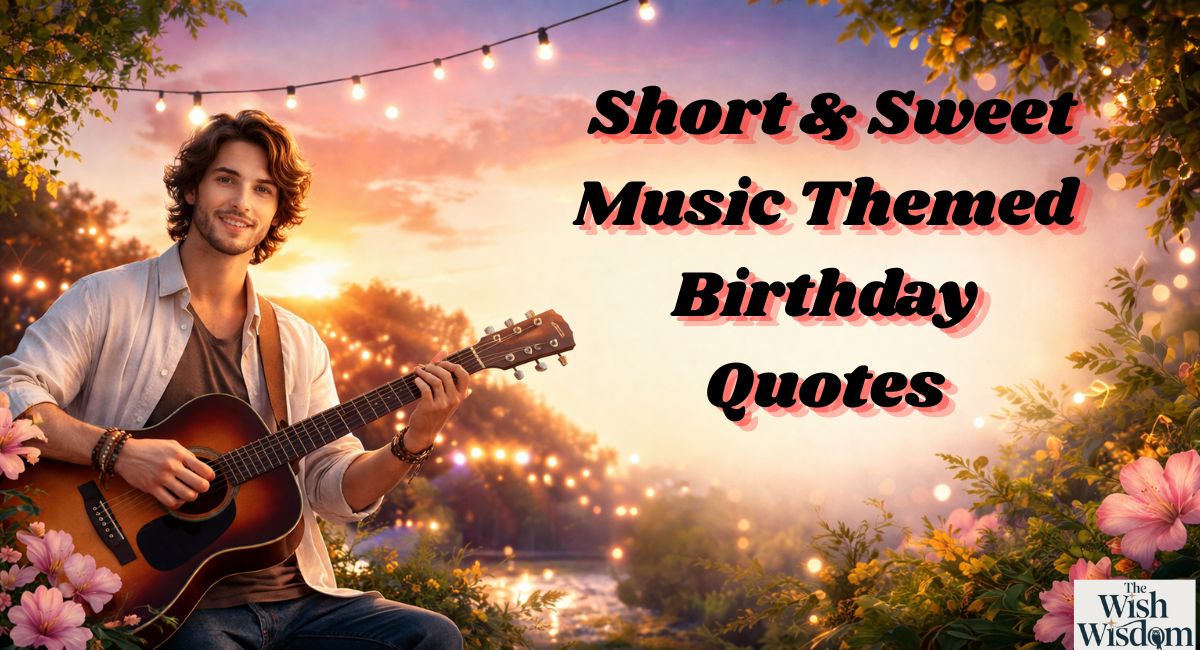 Short & Sweet Music Themed Birthday Quotes