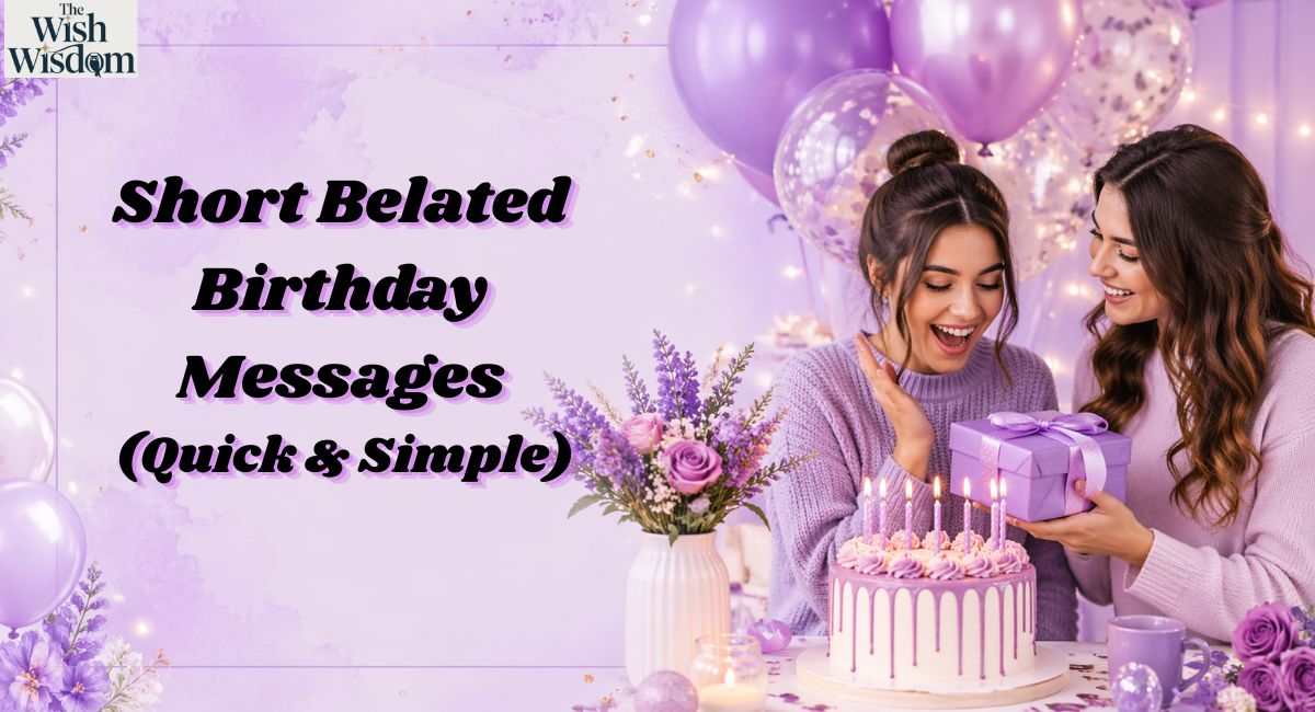Short Belated Birthday Messages