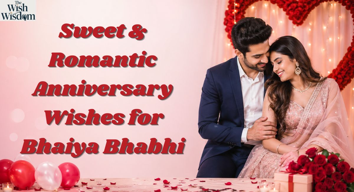 Sweet & Romantic Anniversary Wishes for Bhaiya Bhabhi
