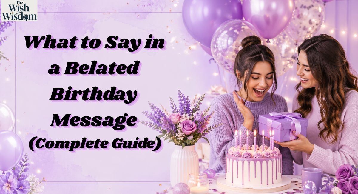 What to Say in a Belated Birthday Message