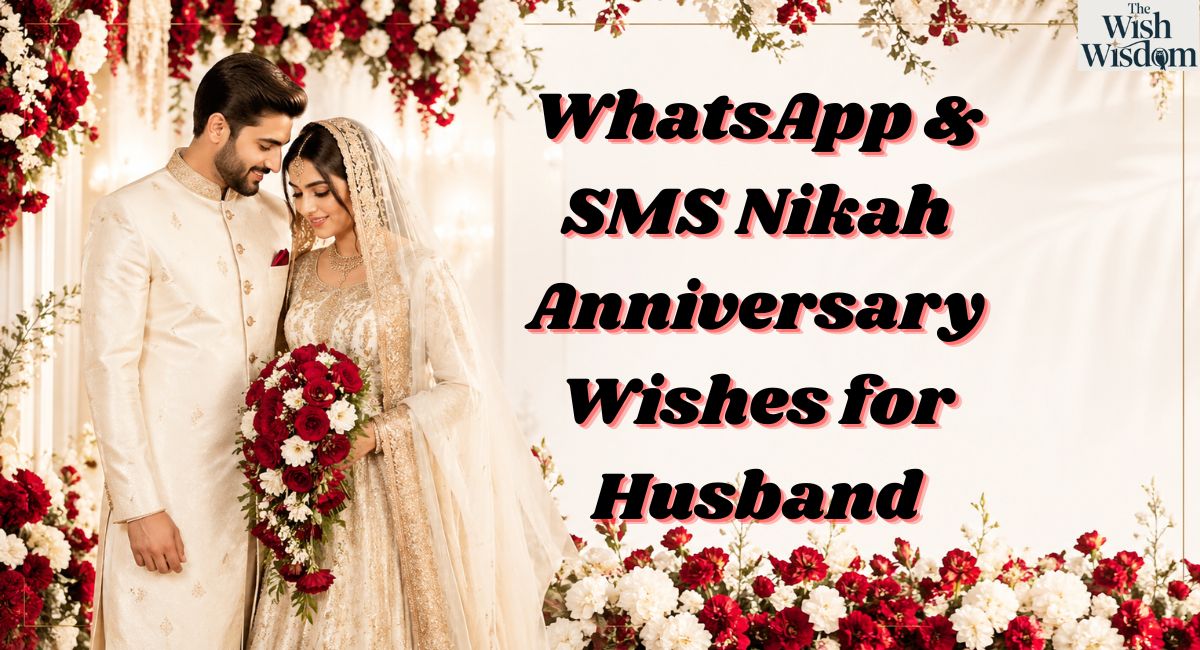 WhatsApp & SMS Nikah Anniversary Wishes for Husband