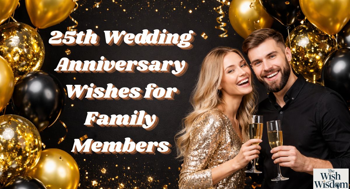 25th Wedding Anniversary Wishes for Family Members