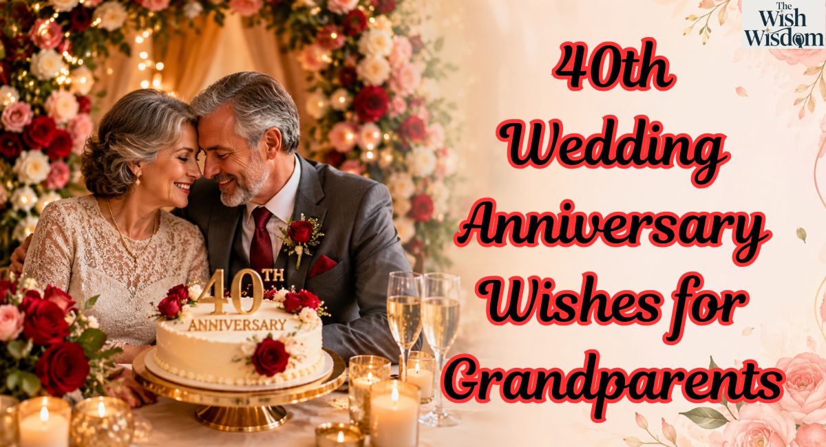 40th Wedding Anniversary Wishes for Grandparents