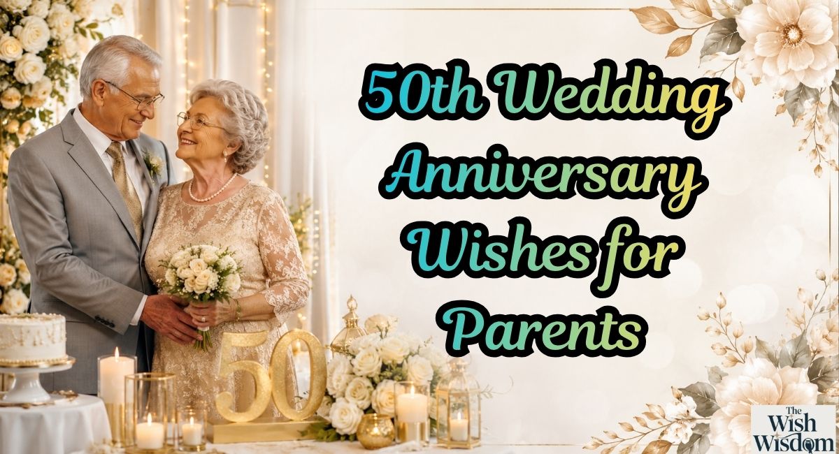 50th Wedding Anniversary Wishes for Parents