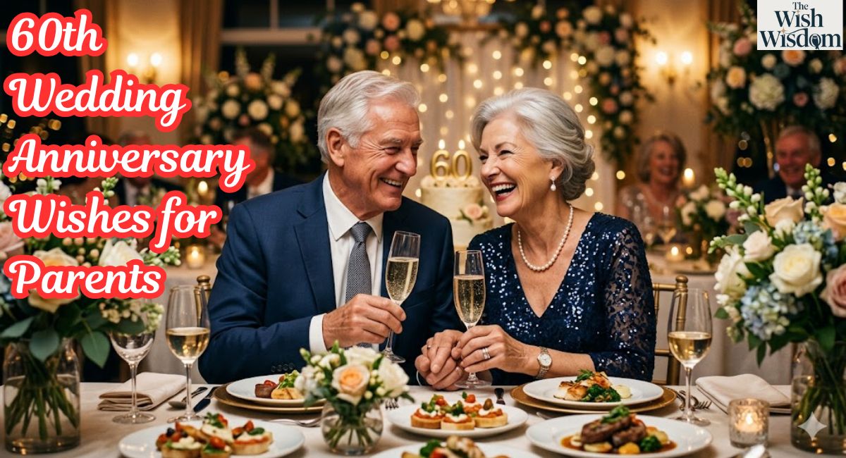 60th Wedding Anniversary Wishes for Parents