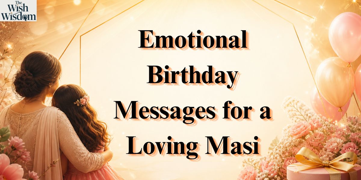 Emotional Birthday Messages for a Loving Masi