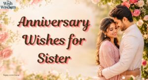 Anniversary Wishes for Sister
