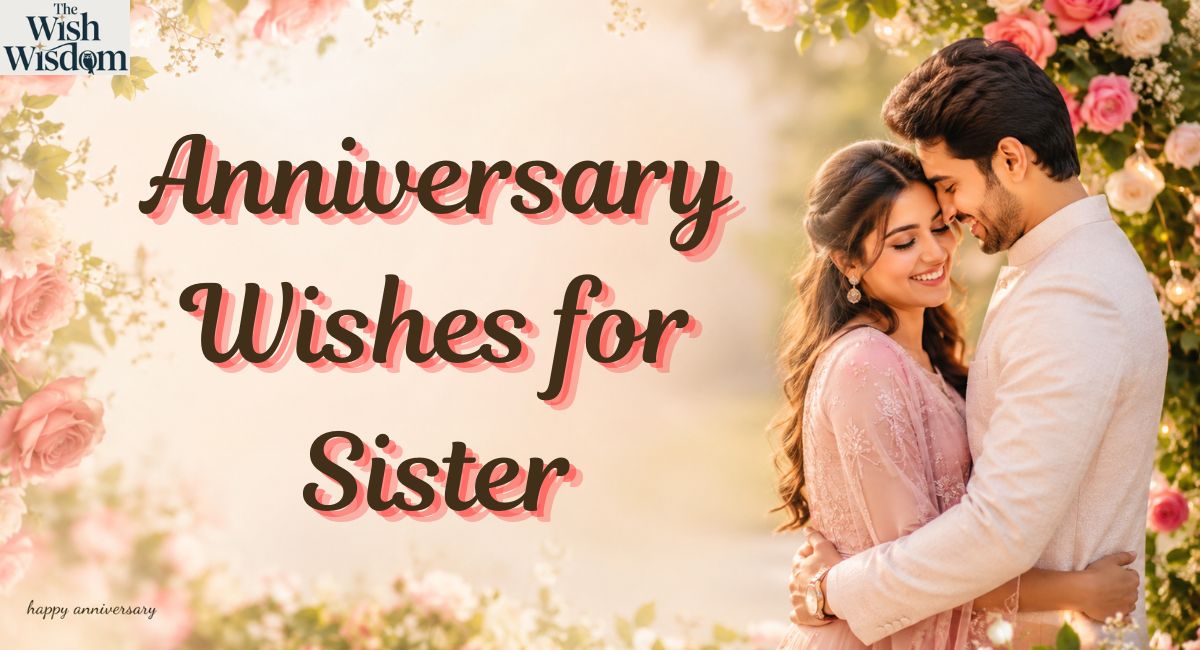 Anniversary Wishes for Sister