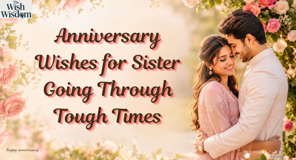 Anniversary Wishes for Sister Going Through Tough Times