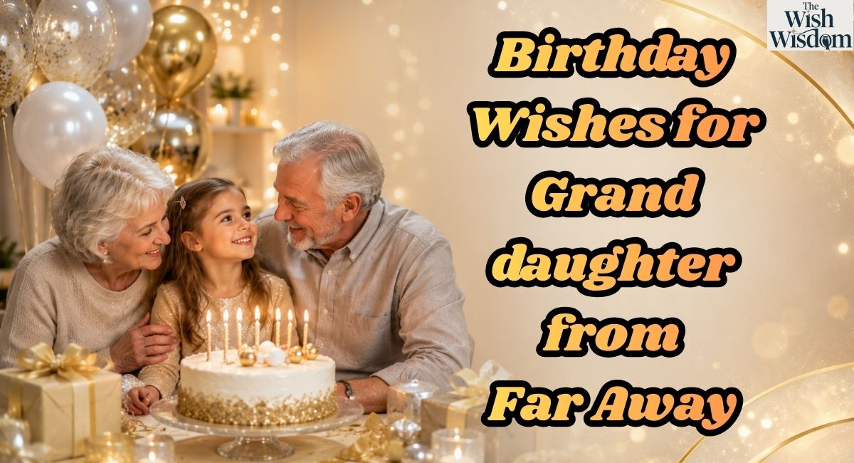 Birthday Wishes for Granddaughter from Far Away