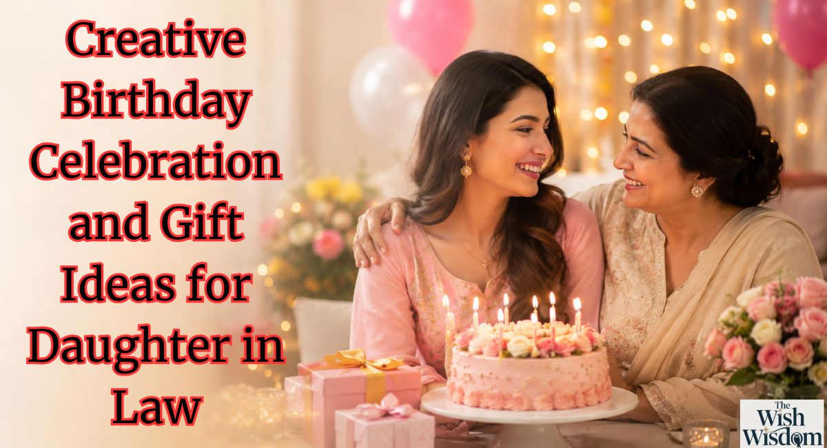 Creative Birthday Celebration and Gift Ideas for Daughter in Law
