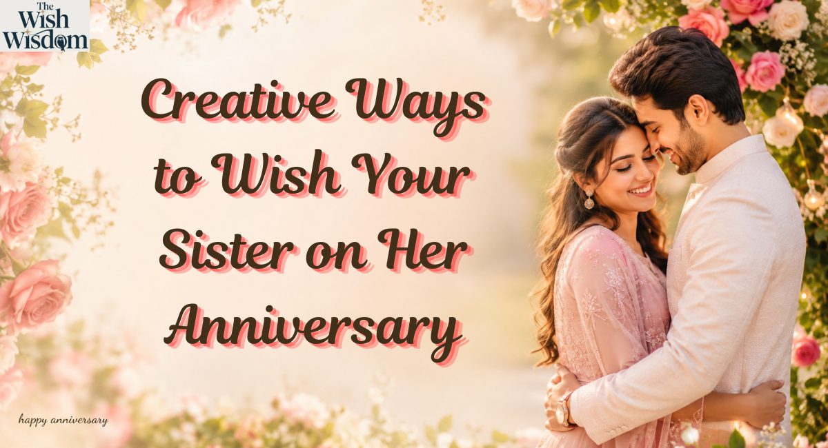 Creative Ways to Wish Your Sister on Her Anniversary