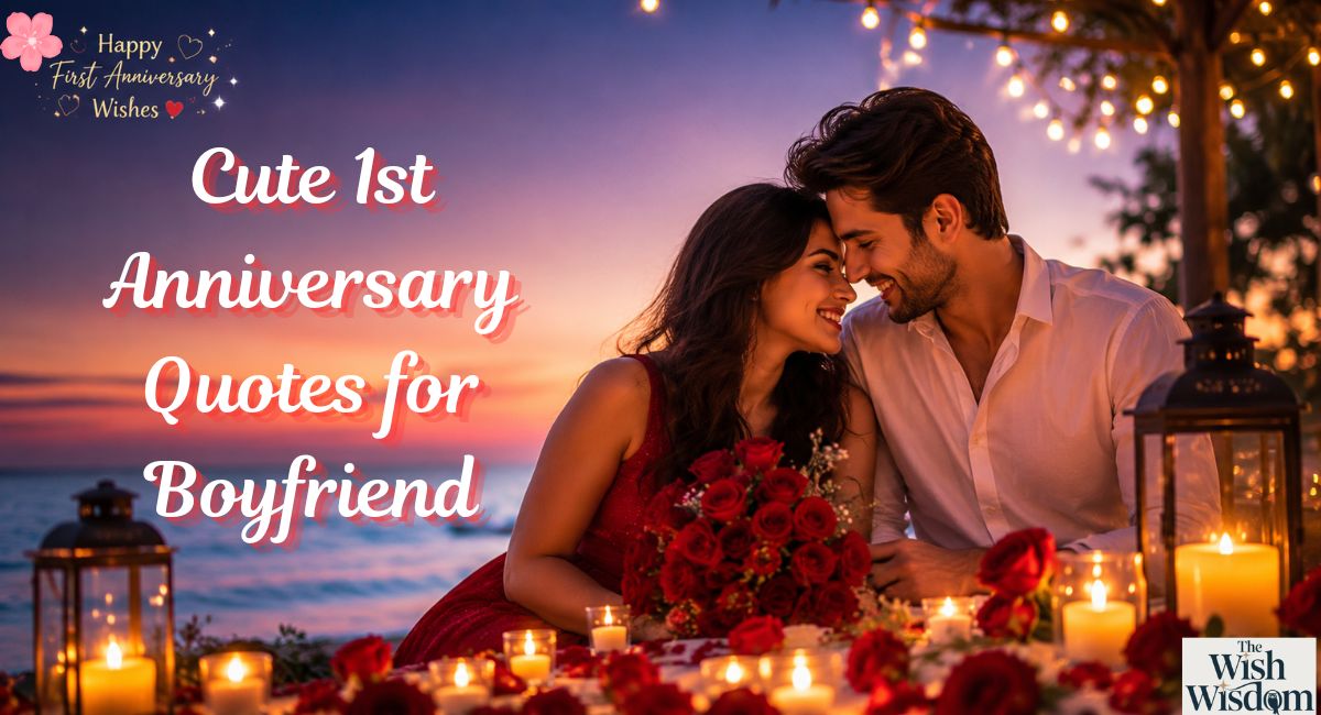Cute 1st Anniversary Quotes for Boyfriend