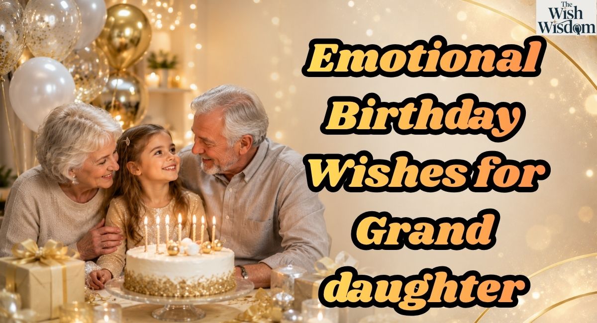 Emotional Birthday Wishes for Granddaughter