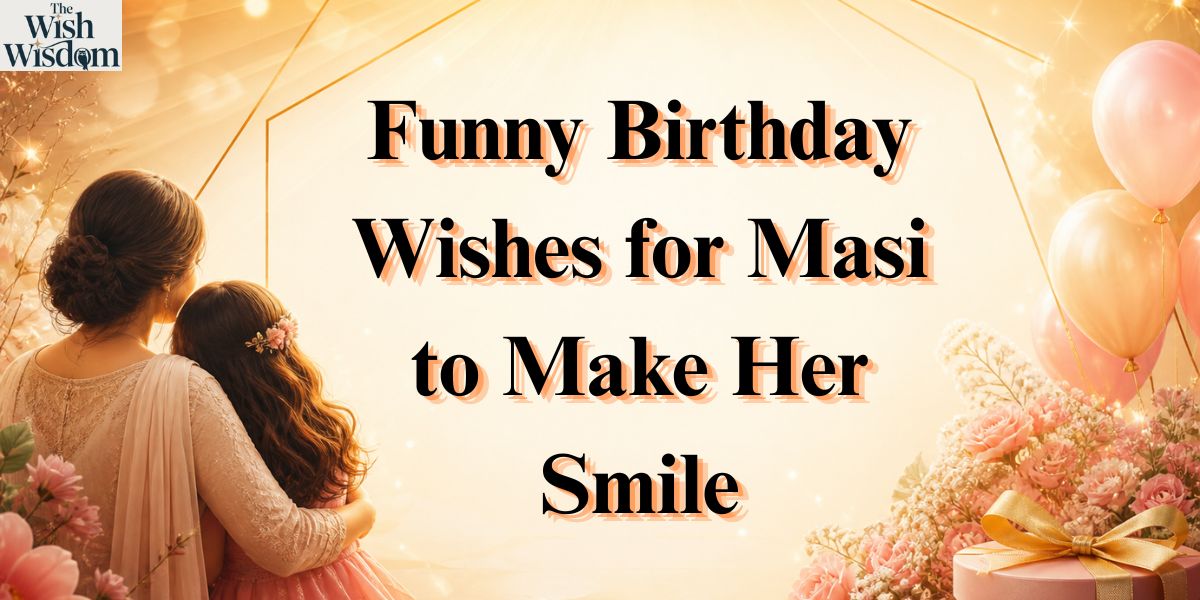 Funny Birthday Wishes for Masi to Make Her Smile