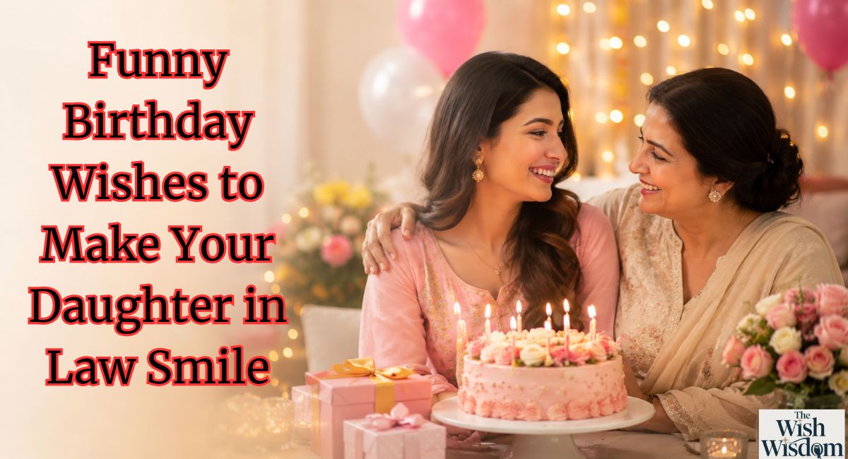 Funny Birthday Wishes to Make Your Daughter in Law Smile