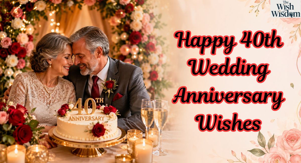 Happy 40th Wedding Anniversary Wishes