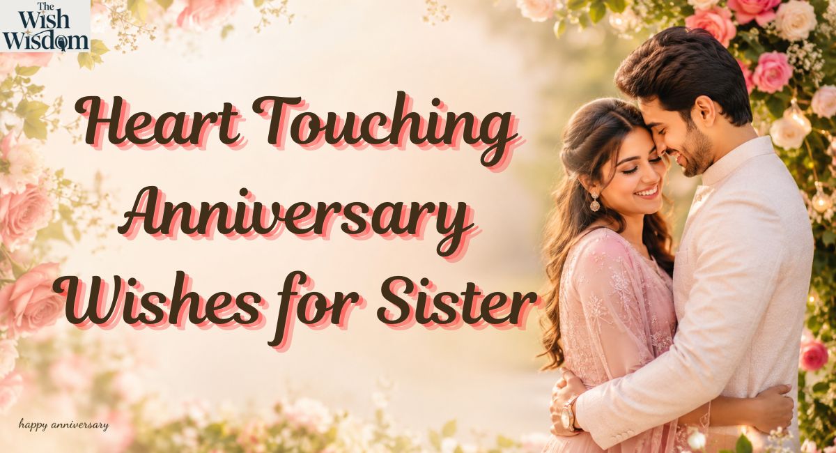 Heart Touching Anniversary Wishes for Sister
