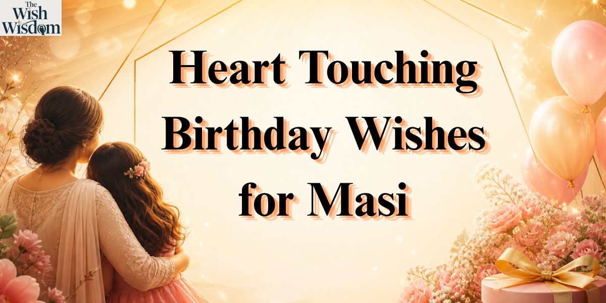 Heart Touching Birthday Wishes for Masi