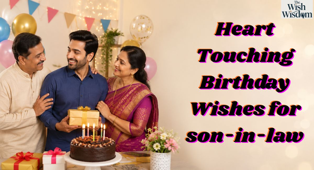 Heart Touching Birthday Wishes for  son-in-law