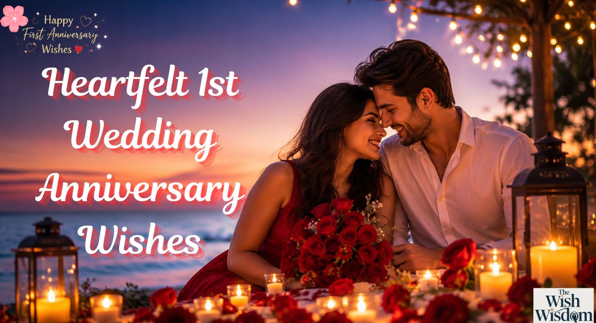Heartfelt 1st Wedding Anniversary Wishes