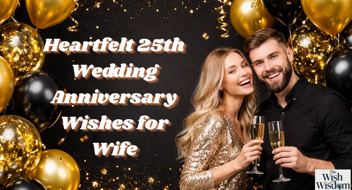 Heartfelt 25th Wedding Anniversary Wishes for Wife