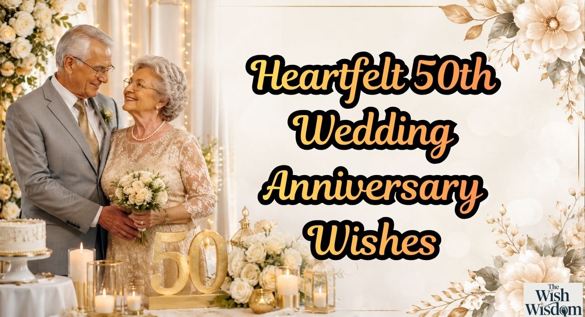 Heartfelt 50th Wedding Anniversary Wishes