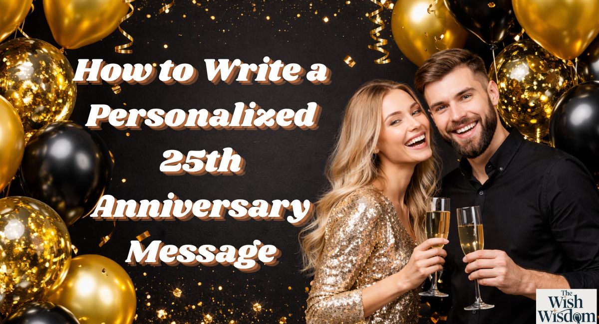 How to Write a Personalized 25th Anniversary Message