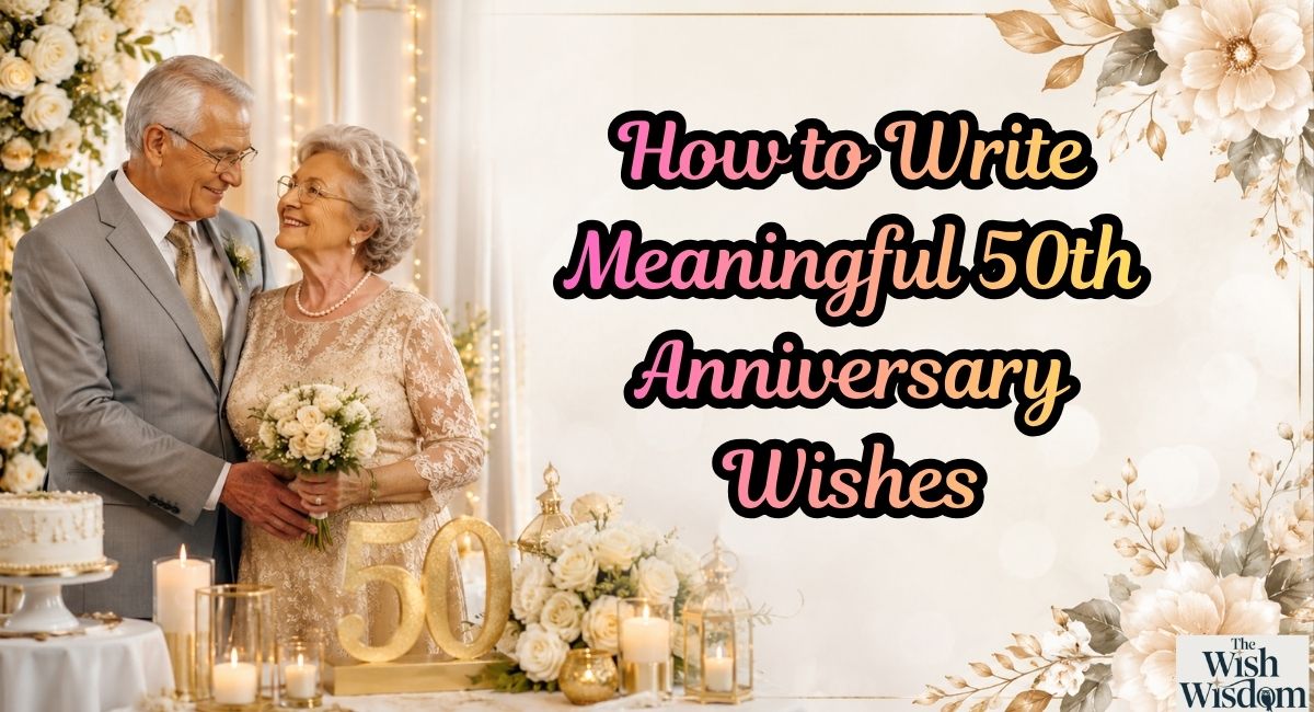 How to Write Meaningful 50th Anniversary Wishes