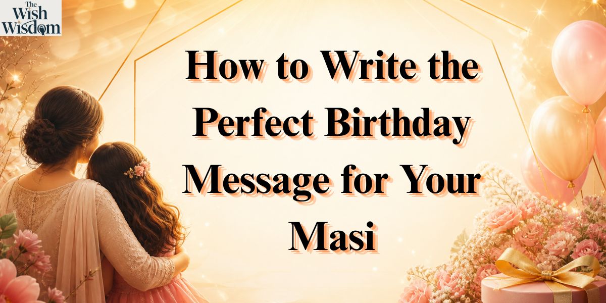 How to Write the Perfect Birthday Message for Your Masi