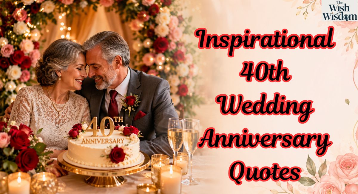 Inspirational 40th Wedding Anniversary Quotes